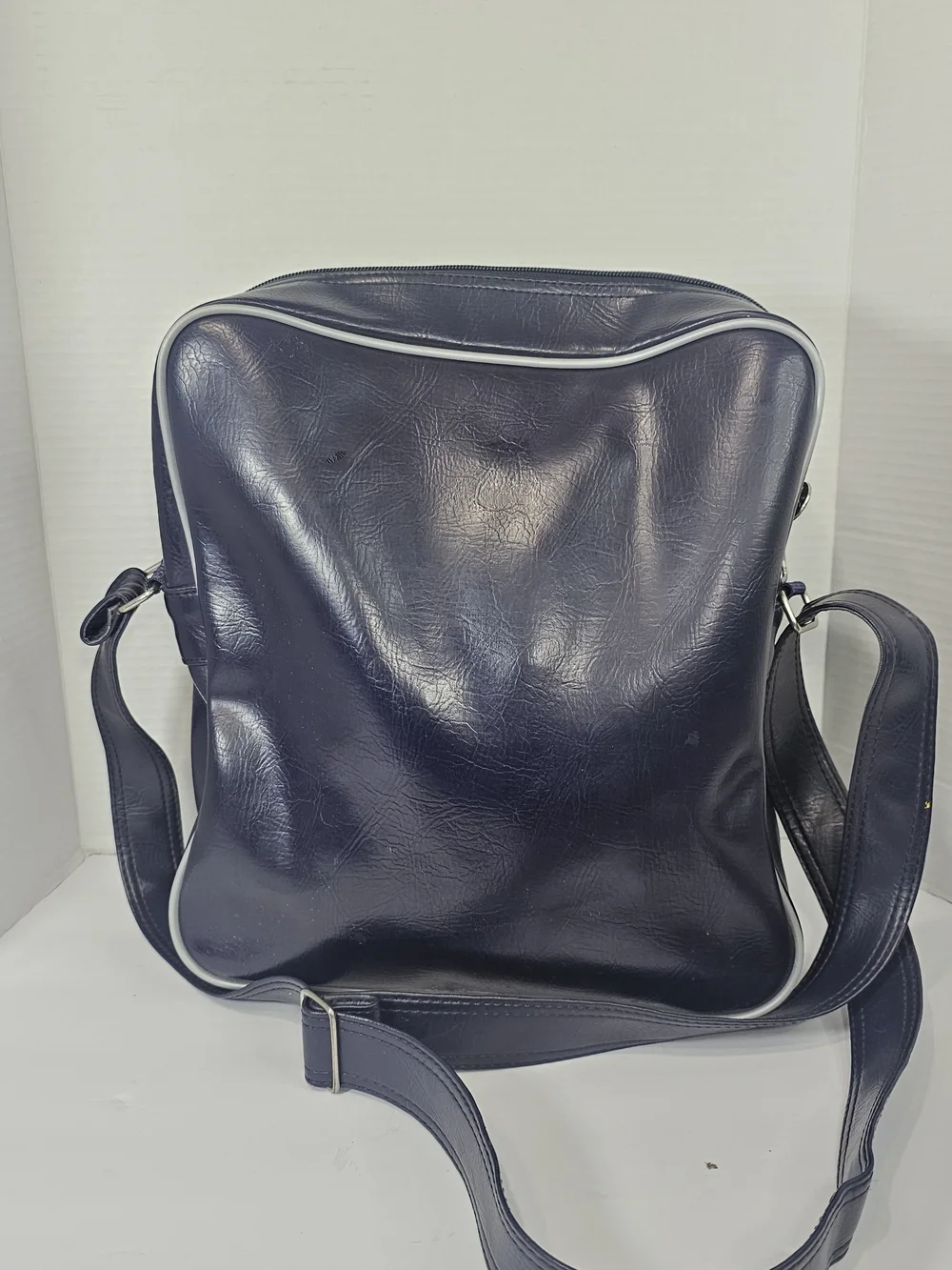 VTG PUMA Crossbody Bag Navy Blue 90’s Y2K Retro Vinyl Puma Logo